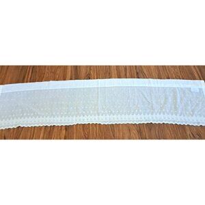 Simply Shabby Chic Curtain Valance White Embroidered Country Farmhouse 58x14